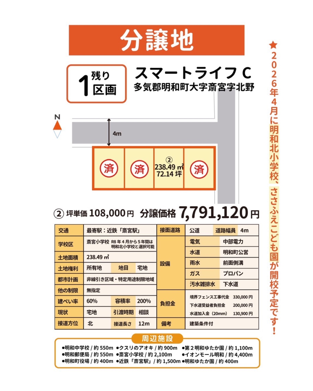 明松ホームの分譲地情報