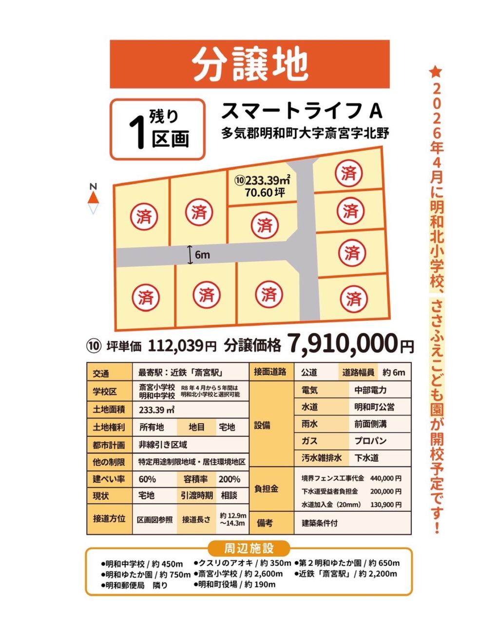 明松ホームの分譲地情報